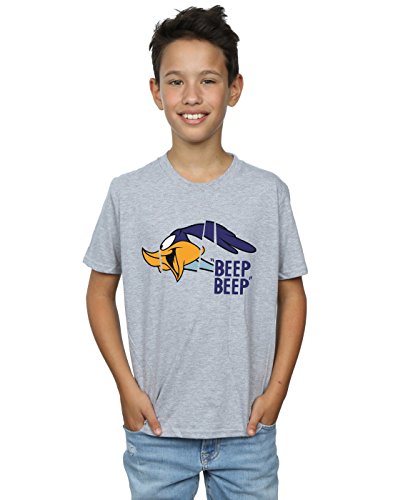 Looney Tunes niños Road Runner Beep Beep Camiseta 9-11 Years Gris Sport