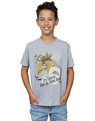 Looney Tunes niños Road Runner Kicks Camiseta 5-6 Years Gris Sport