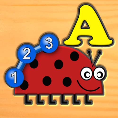 Los niños insecto carta número de lógica y juegos de laberinto - divertido de aprendizaje para niños en edad preescolar