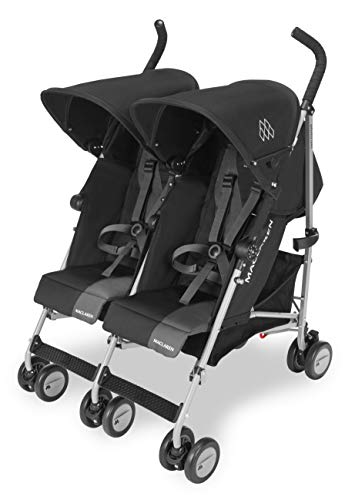 Maclaren Twin Triumph Silla de paseo doble - ligera, de los 6 meses hasta los 50kg, encaja a través de la mayoría de las puertas, Capota extensible con UPF 50+ Maclaren Twin Triumph Silla de paseo doble - ligera, de los 6 meses hasta los 50kg, encaja a través de la mayoría de las puertas, Capota extensible con UPF 50+
