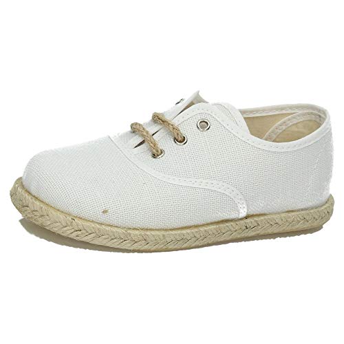 MADE IN SPAIN 260/L ESPARTEÑAS DE Lona NIÑO Zapatillas Blanco 30 MADE IN SPAIN 260/L ESPARTEÑAS DE Lona NIÑO Zapatillas Blanco 30