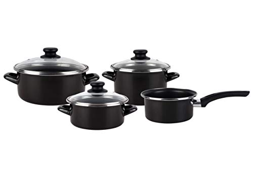 Magefesa Batería Cocina, Acero esmaltado, Negro, 41x27x19 cm, 3980 Magefesa Batería Cocina, Acero esmaltado, Negro, 41x27x19 cm, 3980