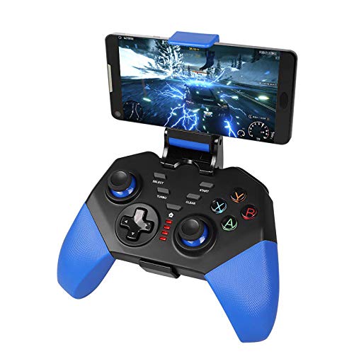 Mando para Android, PowerLead Controlador para iOS/Android, inalámbrico Gamepad de Juegos con Soporte Retráctil, 2.4G Inalámbrico Móvil Mando con Doble Vibración Mando para Android, PowerLead Controlador para iOS/Android, inalámbrico Gamepad de Juegos con Soporte Retráctil, 2.4G Inalámbrico Móvil Mando con Doble Vibración