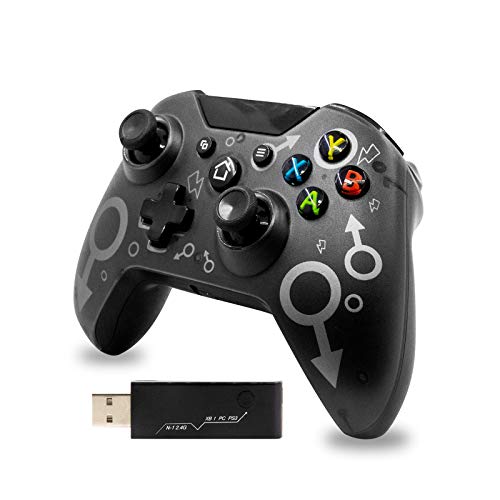 Mando para Xbox One 2.4G Bluetooth Mando Inalámbrico Compatible con Xbox One/PS3/PC Joystick Inalámbrico Diseño Ergonomico Mando para Xbox One 2.4G Bluetooth Mando Inalámbrico Compatible con Xbox One/PS3/PC Joystick Inalámbrico Diseño Ergonomico