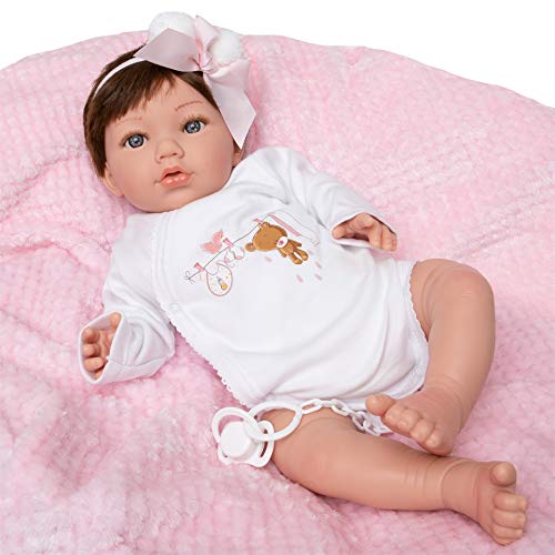 MARÍA JESÚS Bebe Reborn Silicona Muñecas para niñas con Decorado con rojeces y Pliegues, 2kg de Peso y Efecto caída Cabeza, Muñecas Reborn de Vinilo Siliconado, Muñecos Reborn Hechos en España MARÍA JESÚS Bebe Reborn Silicona Muñecas para niñas con Decorado con rojeces y Pliegues, 2kg de Peso y Efecto caída Cabeza, Muñecas Reborn de Vinilo Siliconado, Muñecos Reborn Hechos en España
