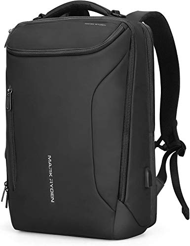 MARK RYDEN Mochila Impermeable para Hombres portátiles. Mochila Moderna para Viajes universitarios al Aire Libre con Puerto USB y portátil de 17.3 Pulgadas