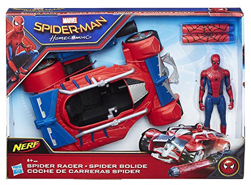 Marvel Spiderman Spiderman Coche y Figura, 33 x 22 cm (Hasbro B9703EU4)