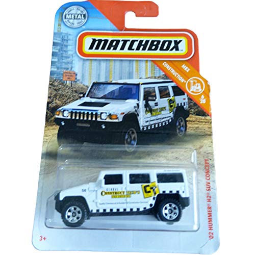 Matchbox 02 Hummer h2 SUV Concept MBX Construction 6/20 Long Card 2019