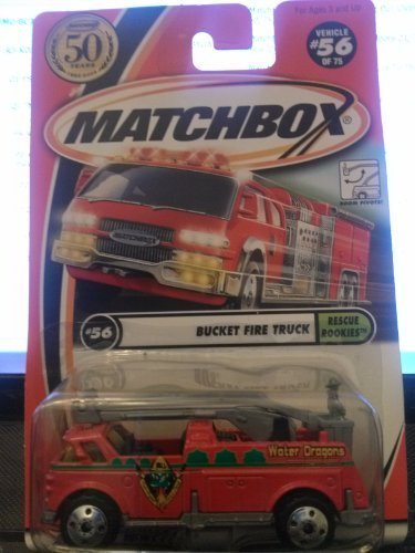 Matchbox Bucket Fire Truck Rescue Rookies 56/75 50th years 2002 by Mattel