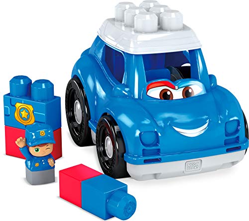 Mega Bloks Coche de Policia, juguete de construcción para niños + 1 año (Mattel GCX08)