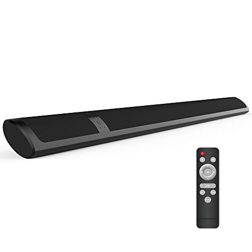 Meidong Barra de Sonido para TV Bluetooth 4.2 Inalámbrico Barras de Sonido Delgada 2 Altavoces 36 Vatios Bajo Profundo Envolvente Estéreo Control Remoto para HDMI/RCA/Opt/AUX/Coax/3.5mm Audio