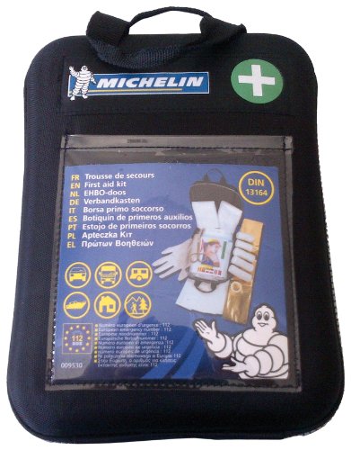 Michelin 92400 Botiquín según DIN 13164:2014, con medidas de primeros auxilios, estuche blando