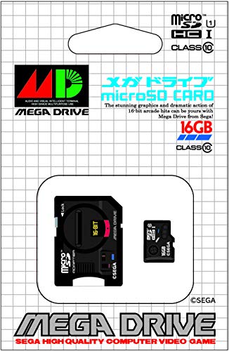Micro SDHC card ''Sega Mega Drive'' 16gb (SD adapter included) [Japan Import]
