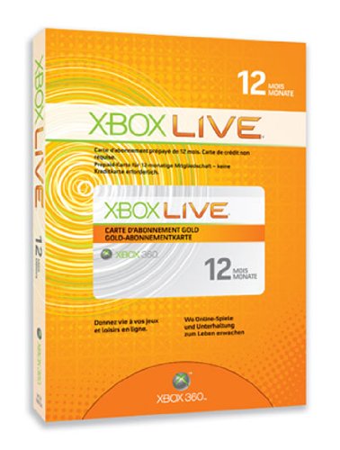 Microsoft Xbox360 Live 1 Year Gold, FR - Software de licencias y actualizaciones (FR, Xbox 360)
