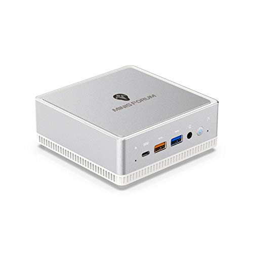 Mini PC AMD Ryzen 3 3300U (bis zu 3.5 GHz) 8GB DDR4/512GB SATA SSD WiFi BT5.1 4*USB3.1 Mini computadora de Escritorio(4K@60Hz) HDMI2.0 DP USB-C Anschlüsse, RTC Wake up/Wake on LAN/Auto Power on