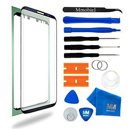 MMOBIEL Kit Reemplazo de Pantalla de Vidrio Compatible con Samsung Galaxy S8 G950 Series 5.8Plg (Negro) con Herramientas