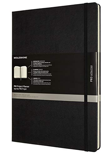 Moleskine - Agenda Profesional y Libreta, Objetivos, Productividad, Gestión de Proyectos por Semanas, Meses y Anual, Tapa Dura, Tamaño A4 21 x 29.7 cm, Color Negro, 288 Páginas