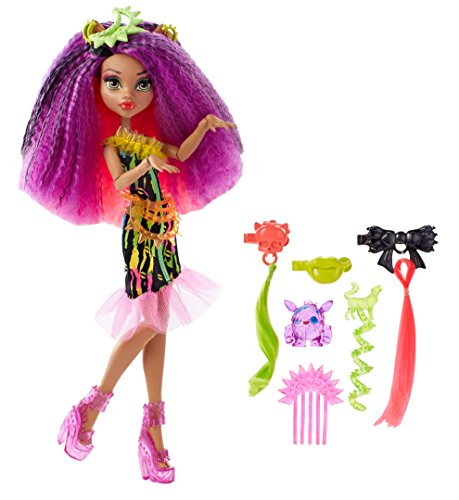 Monster High Monster High-DVH70 Barbie Muñeca clawdeen, Electro-Peinados, Multicolor (Mattel DVH70)