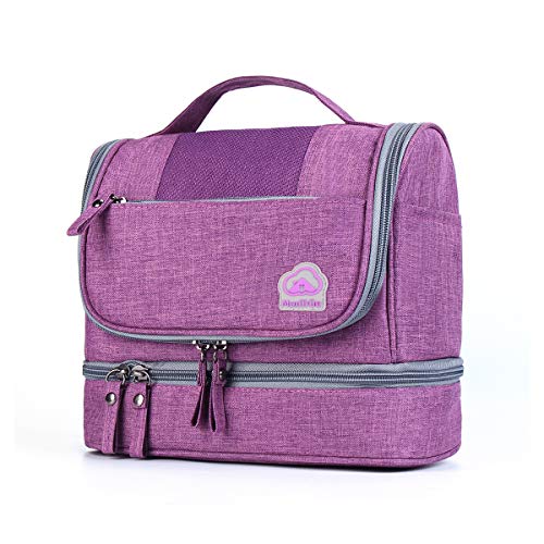 MonTrüe Neceser Impermeable para Hombres y Mujeres | Bolsa de Aseo Colgante de 7 litros | Bolsa de cosméticos de Viaje para artículos de Viaje Secos y mojados, púrpura MonTrüe Neceser Impermeable para Hombres y Mujeres | Bolsa de Aseo Colgante de 7 litros | Bolsa de cosméticos de Viaje para artículos de Viaje Secos y mojados, púrpura