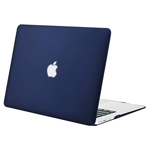 MOSISO Funda Dura Compatible con MacBook Air 13 Pulgadas (A1369 / A1466, Versión 2010-2017), Ultra Delgado Carcasa Rígida Protector de Plástico Cubierta, Azul Marino