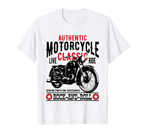 Motero Ropa Motera Mujer Hombre Retro Vintage Motor Moto Camiseta