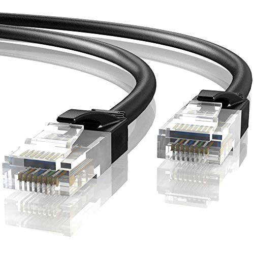 Mr. Tronic 50m Cable de Red Ethernet Latiguillo | CAT6, AWG24, CCA, UTP, RJ45 (50 Metros, Negro) Mr. Tronic 50m Cable de Red Ethernet Latiguillo | CAT6, AWG24, CCA, UTP, RJ45 (50 Metros, Negro)
