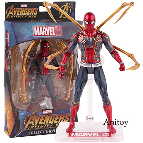 Muñeca de superhéroe - Hot Toys Marvel Avengers Infinity War Iron Spider Spiderman Figura de acción PVC Spider Man Figura de colección Modelo de Juguete 17 cm Carácter de superhéroe Muñeca de superhéroe - Hot Toys Marvel Avengers Infinity War Iron Spider Spiderman Figura de acción PVC Spider Man Figura de colección Modelo de Juguete 17 cm Carácter de superhéroe