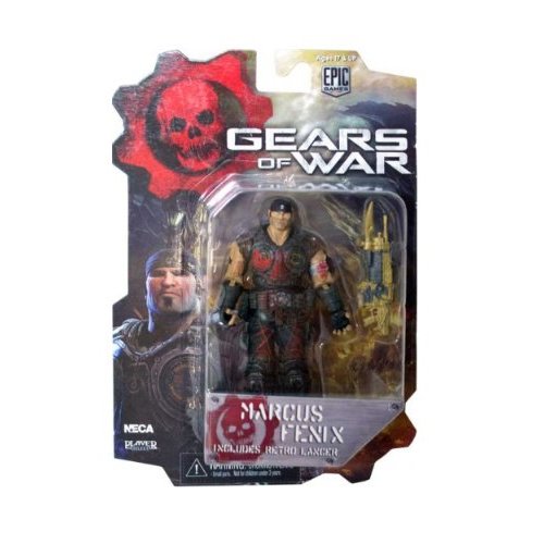 NECA 52238 - Gears of War 3, Serie 1: Marcus Bloody Variant, Figura de 10 cm Escala 3/4" (NEC0NC52238) - Figura Marcus Bloody Variant (10 cm)