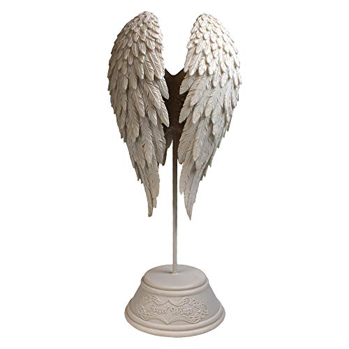 Nemesis Now Angel Wings - Figura Decorativa (26 cm), Color Blanco