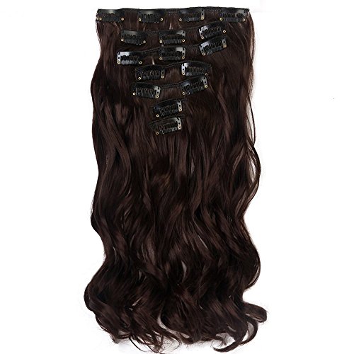 Neverland Beauty 22" (55 cm) extensiones de cabello cabeza completa clip en extensiones de pelo 7 piezas Ondulado with 16 clips #33 Neverland Beauty 22" (55 cm) extensiones de cabello cabeza completa clip en extensiones de pelo 7 piezas Ondulado with 16 clips #33