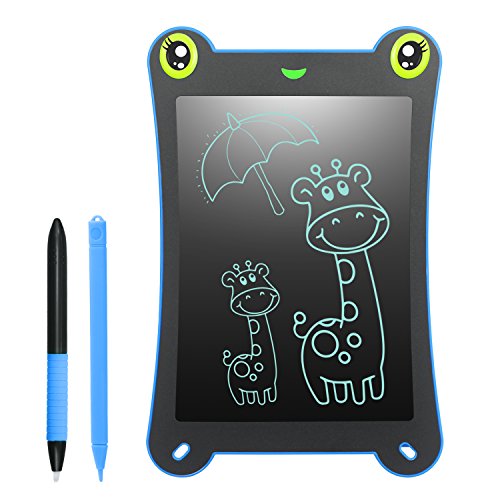 NEWYES Tablet para Dibujar para Niños 8.5 Pulgadas, Pizarra Infantil, Tableta de Escritura LCD Ed.Ranita -Azul