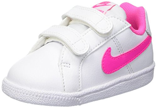 Nike 833656 106, Zapatos de recién Nacido Bebé Unisex, Blanco (White/Pink Blast), 27 EU