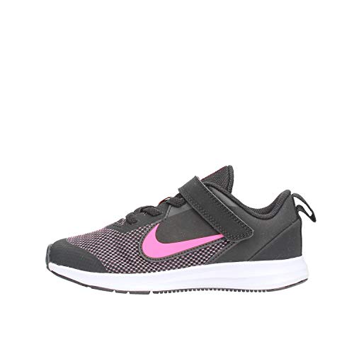 Nike Downshifter 9 (PSV), Zapatillas de Running para Asfalto Niños, Multicolor (Black/Hyper Pink/White 003), 35 EU