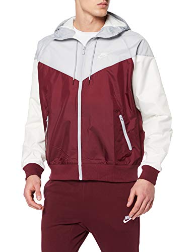 NIKE M NSW HE WR JKT HD Chaqueta, Hombre, Night Maroon/Wolf Grey/Sail/sa, 2XL NIKE M NSW HE WR JKT HD Chaqueta, Hombre, Night Maroon/Wolf Grey/Sail/sa, 2XL