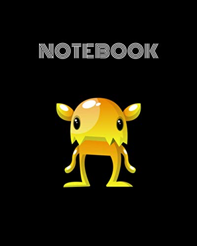 NoteBook: Digital Monster Notebook Cover 8x10 |Wide-Ruled|-120 page Perfect for anyone who needs to take notes make plans or keep track of things ... Lined Workbook for Teens Kids Students Girls