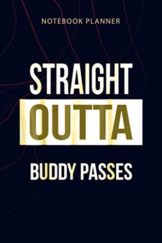 Notebook Planner Straight Outta Buddy Passes: Money, 114 Pages, 6x9 inch, Home Budget, Personalized, Planner, Planning, Agenda