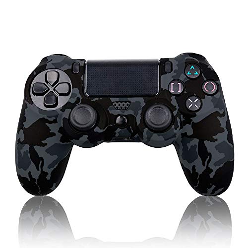 OcioDual Funda de Goma Blanda para Playstation Dualshock 4 PS4/Slim/Pro Camuflaje Militar Gris Oscura Negra Carcasa Cubierta Gel OcioDual Funda de Goma Blanda para Playstation Dualshock 4 PS4/Slim/Pro Camuflaje Militar Gris Oscura Negra Carcasa Cubierta Gel