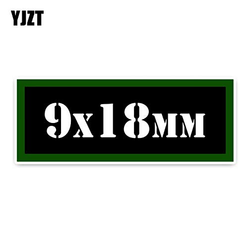 OLUYNG Sticker de Carro 17,7 * 6,6 CM Moda 9x18 MM munición Pegatina Accesorios de decoración de Coche PVC 5-0055