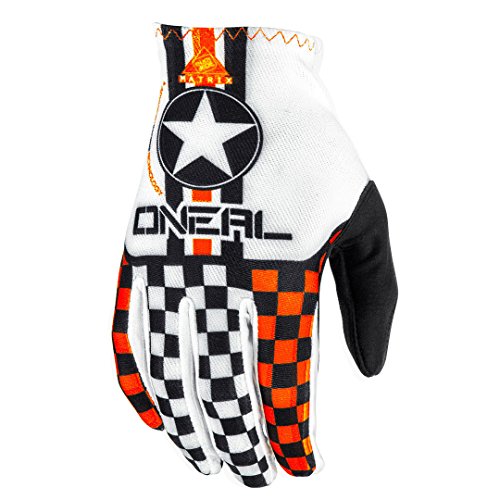 O'Neal Matrix Wingman Guantes de Bicicleta, Negro/Naranja, L