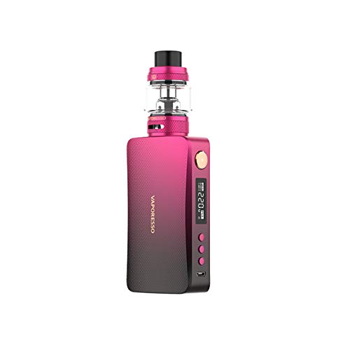 Original Vaporesso Gen S Kit with 8ml NRG-S Tank 220W DIY Mode GEN S Box Mod and AXON Chip Fit GT4 GT Mesh Coil E Cigarette Vape (Cherry Pink)