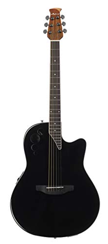 Ovation Applause Guitarra Electro-Acústica Mid Cutaway black AE44II-5