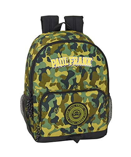 Paul Frank Camo Oficial Mochila Juvenil, Adaptable a Carro Safta, 320x430x140 mm