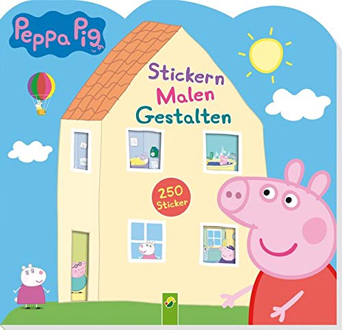 Peppa Pig Stickern Malen Gestalten: 250 Sticker