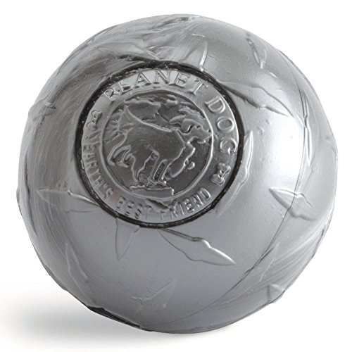 Planet Dog Orbee-Tuff Diamond Plate - Bola prácticamente Indestructible para Perros - Textura con Forma de Diamantes - Producto de EE. UU. - Plateado - 10 cm Planet Dog Orbee-Tuff Diamond Plate - Bola prácticamente Indestructible para Perros - Textura con Forma de Diamantes - Producto de EE. UU. - Plateado - 10 cm