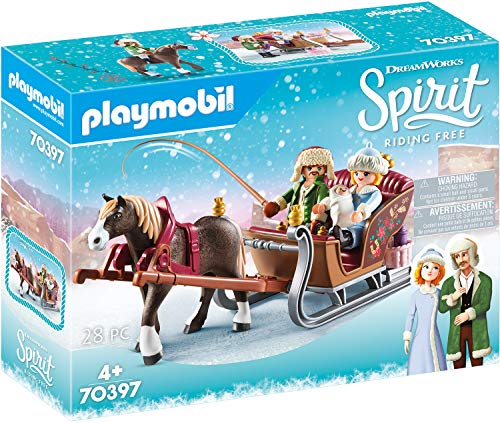 Playmobil - Spirit, Paseo en Trineo, Juguete, Color Multicolor, 70397