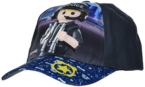 PLAYMOBIL United Labels AG City Action-Kinder Jungen Cap Kappe Mütze Polizei, 54 Cm Niños, Azul (Blau Blau), 56 (Talla del Fabricante: 54)