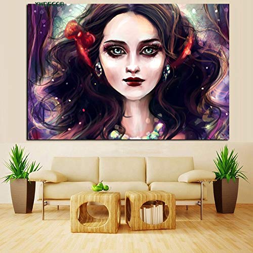 Puzzle 1000 Piezas Pelirroja Ojos Azules Anime Gallery Fantasy Girl Painting Picture Puzzle 1000 Piezas Animales Educativo Divertido Juego Familiar para niños adultos50x75cm(20x30inch)