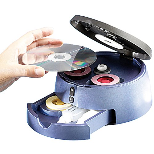 Q-Sonic Discos compactos Limpiador: Juego de Limpieza y reparación de CD/DVD/BLU-Ray Pro III (DVD Kit de reparación)