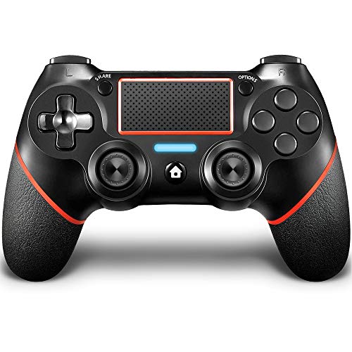 QULLOO Mando para PS4, Joystick Inalámbrico para PS4, Controlador con Vibración Doble / 6-Ejes/Puerto de Audio Remoto/Panel Táctil, Mando Bluetooth para Playstation 4 / Pro/Slim (Rojo) QULLOO Mando para PS4, Joystick Inalámbrico para PS4, Controlador con Vibración Doble / 6-Ejes/Puerto de Audio Remoto/Panel Táctil, Mando Bluetooth para Playstation 4 / Pro/Slim (Rojo)