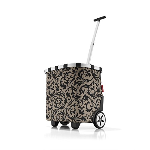 reisenthel Carrycruiser, el gasto del Bolso, Cesta con Ruedas, Carro, Carretilla, Taupe Barroco/fantasía de Color marrón Claro y Negro, OE7027 reisenthel Carrycruiser, el gasto del Bolso, Cesta con Ruedas, Carro, Carretilla, Taupe Barroco/fantasía de Color marrón Claro y Negro, OE7027